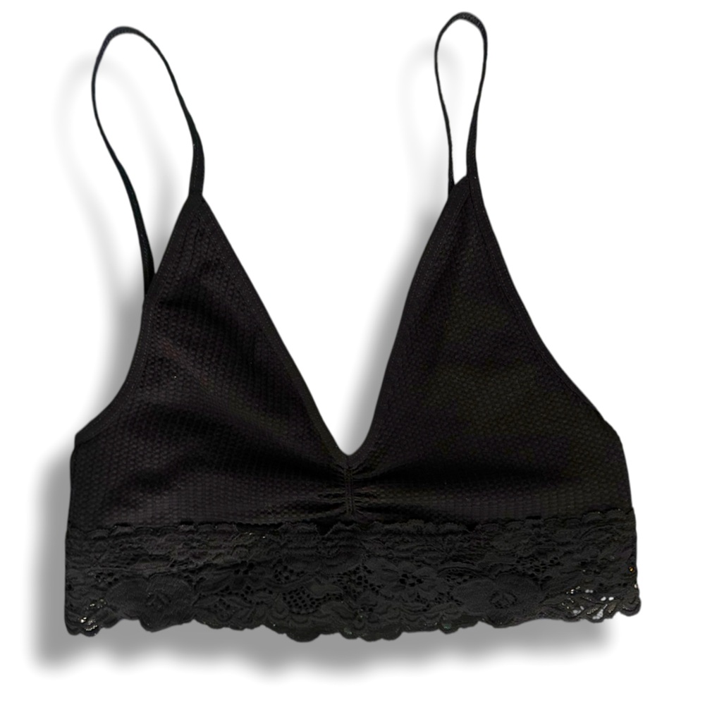 Free People Intimately Black Lace Bralette | Size XS/S